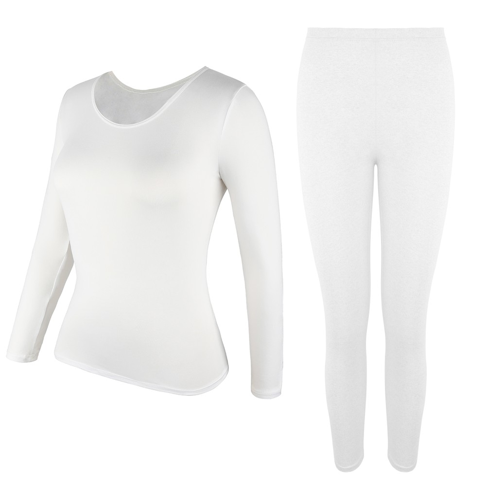 Women Thermal Underwear Long Johns Top Bottom Set Pants Base Layer Winter Warm