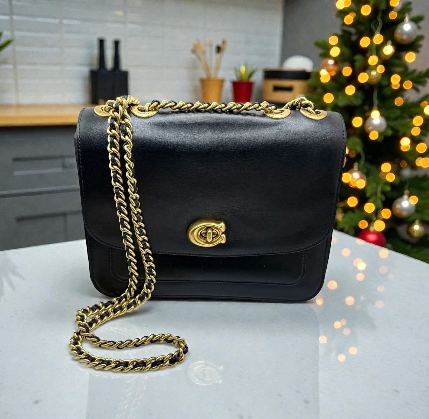 Coach Madison Convertible Shoulder Bag Refined Calf Leather