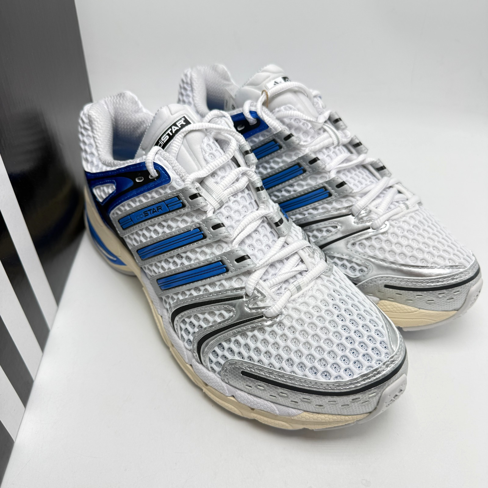 ADIDAS Adistar Control 5 Silver Metallic Grey Black KI8601 Men’s sz 8-11