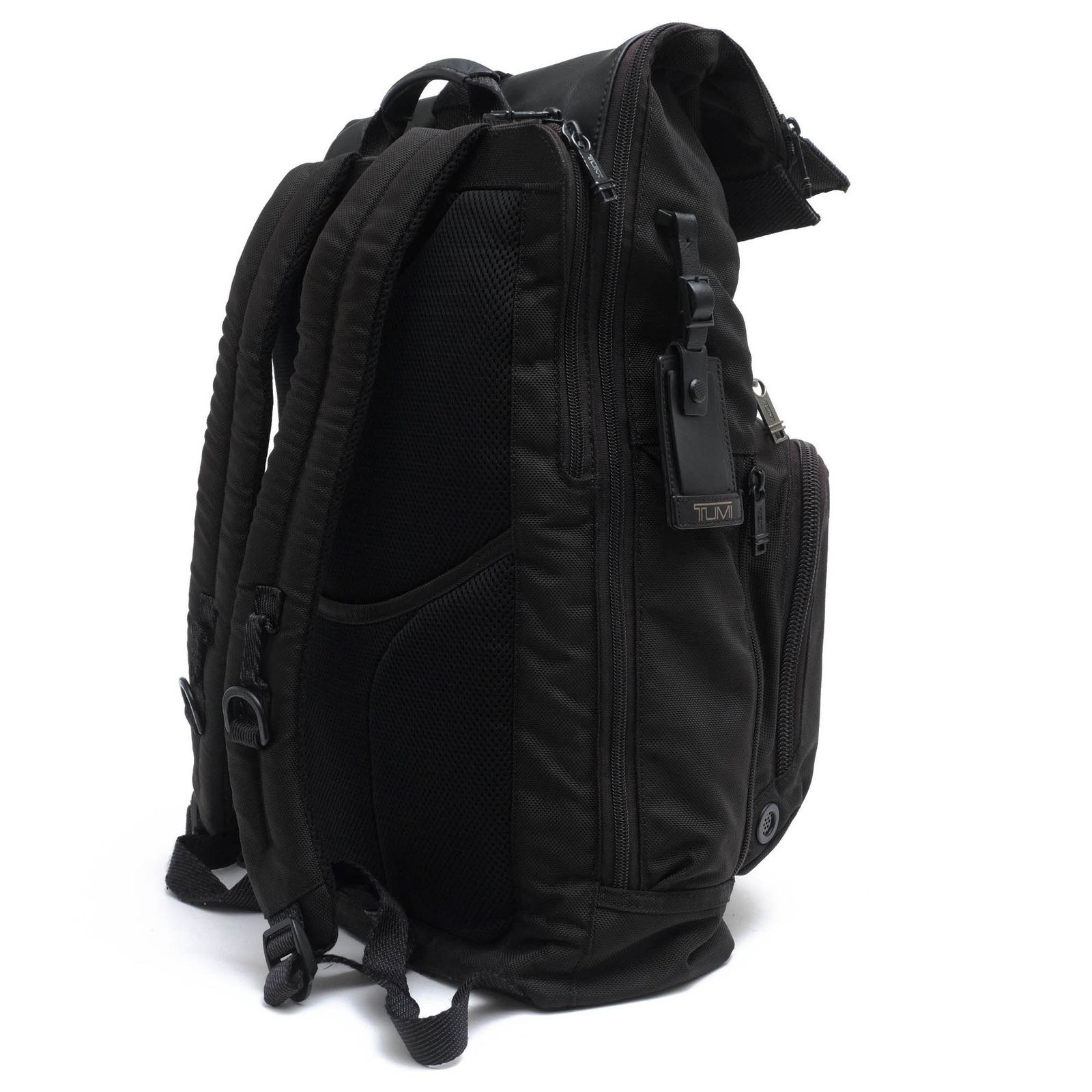 TUMI Backpack Bag Backpack Men s Nylon Leather Leather Black 232388D Alpha Brav
