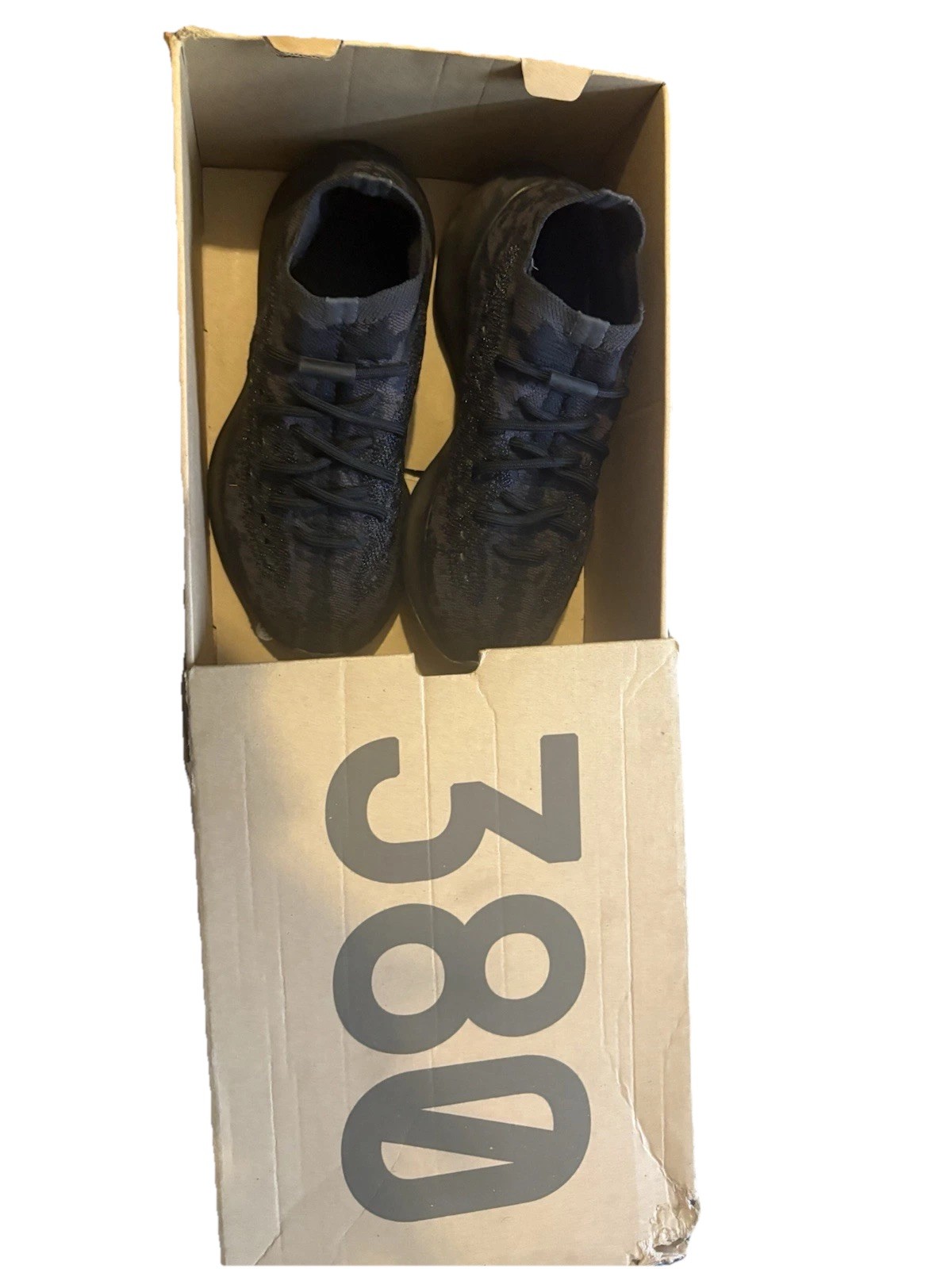 adidas Yeezy Boost 380 Kids Black Sneakers US 5.5 EU 38 FZ1270