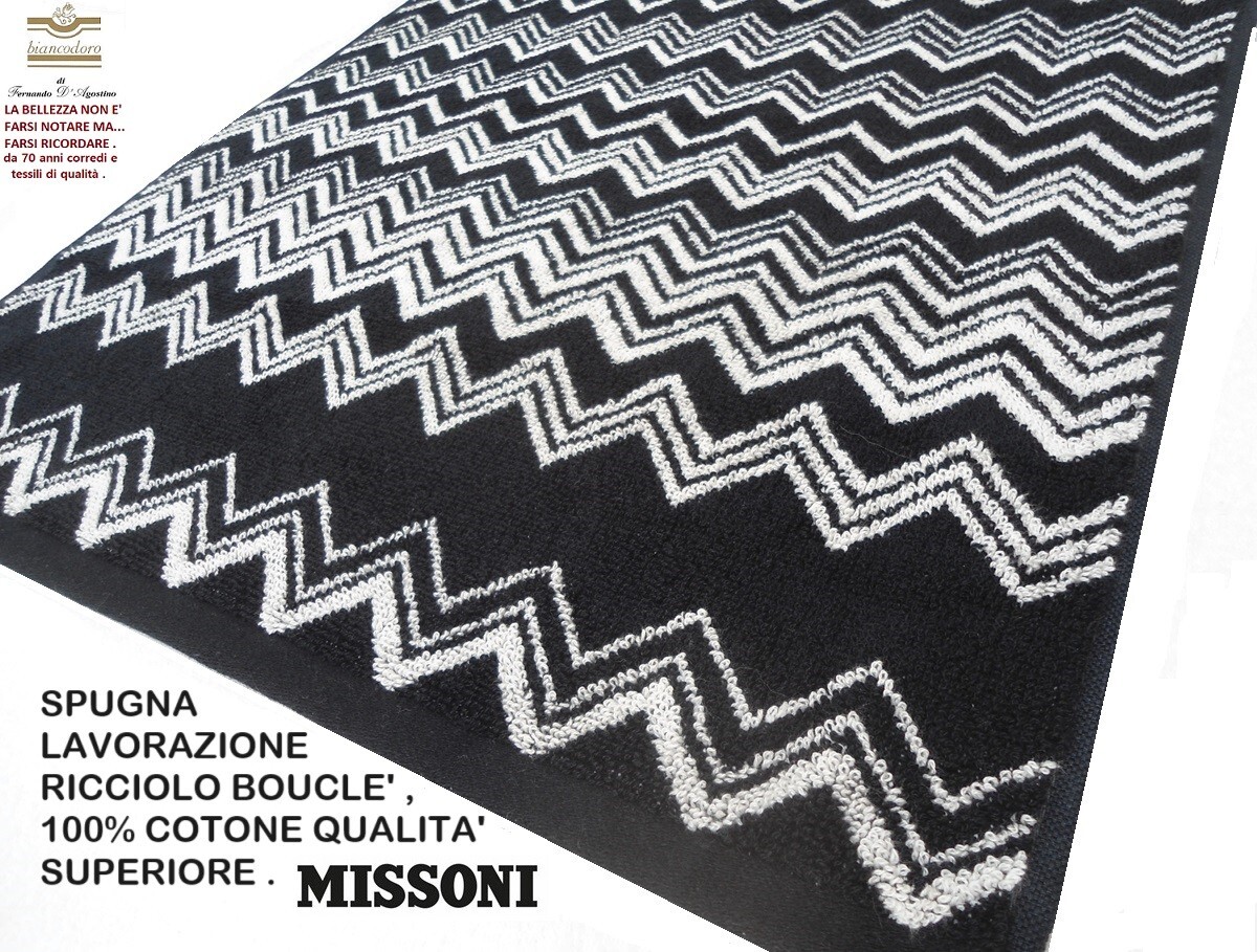 MISSONI unisex sponge cloth; sea pool sauna bath etc. cm. 150 x 100