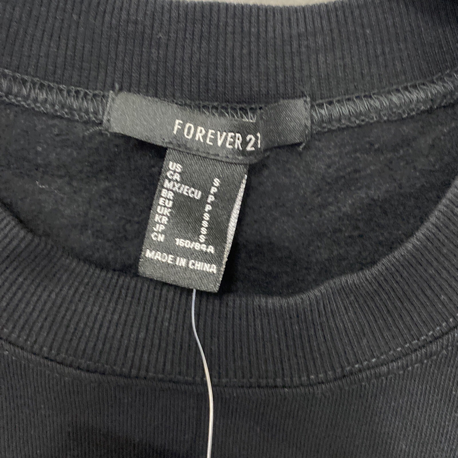 Forever 21 Celebrating Black History Collection Black Sweatshirt W/Logo Size Sm