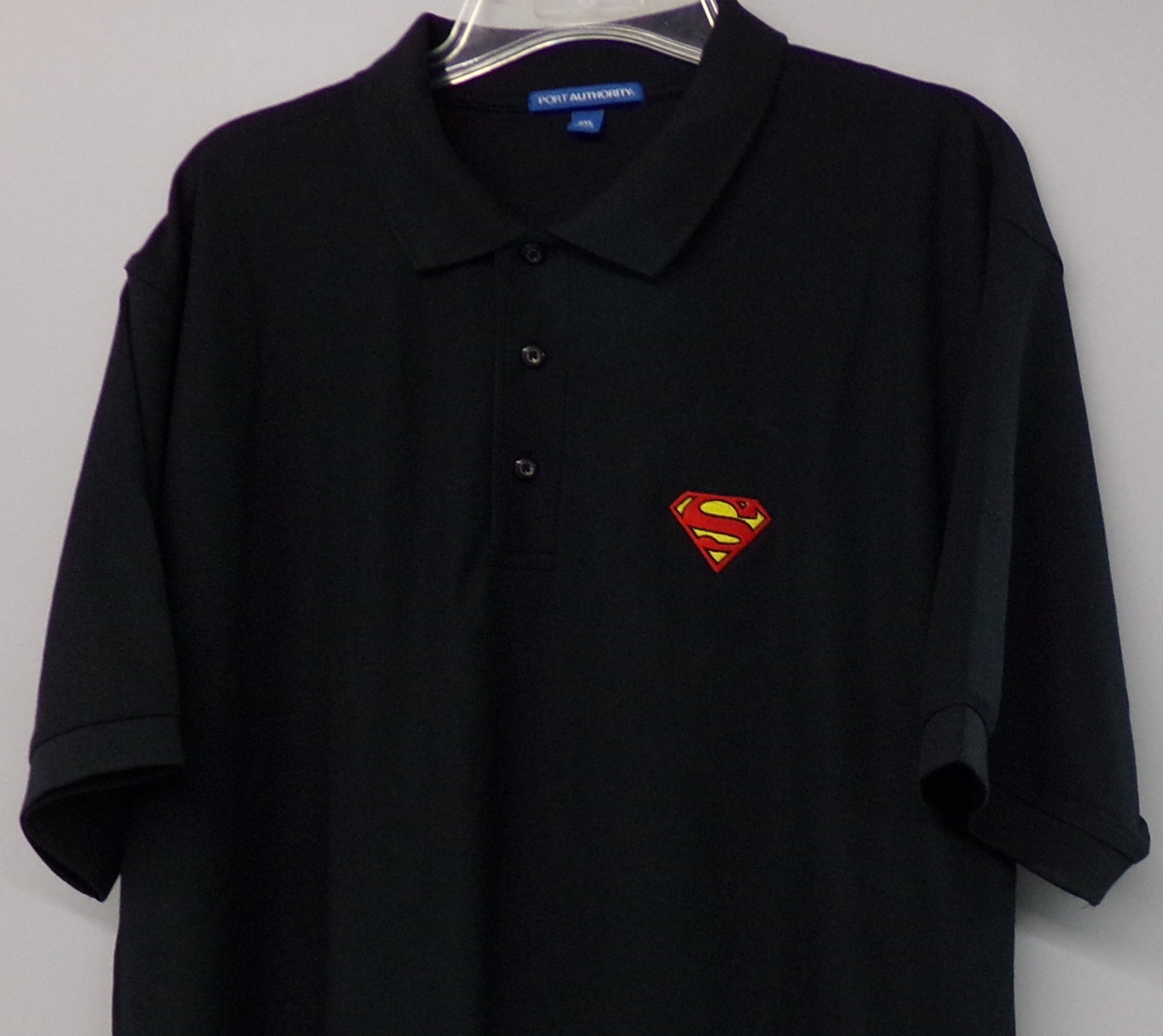 Superman Insignia Embroidered Mens Polo XS-6XL, LT-4XLT Krypton Lex Luther New