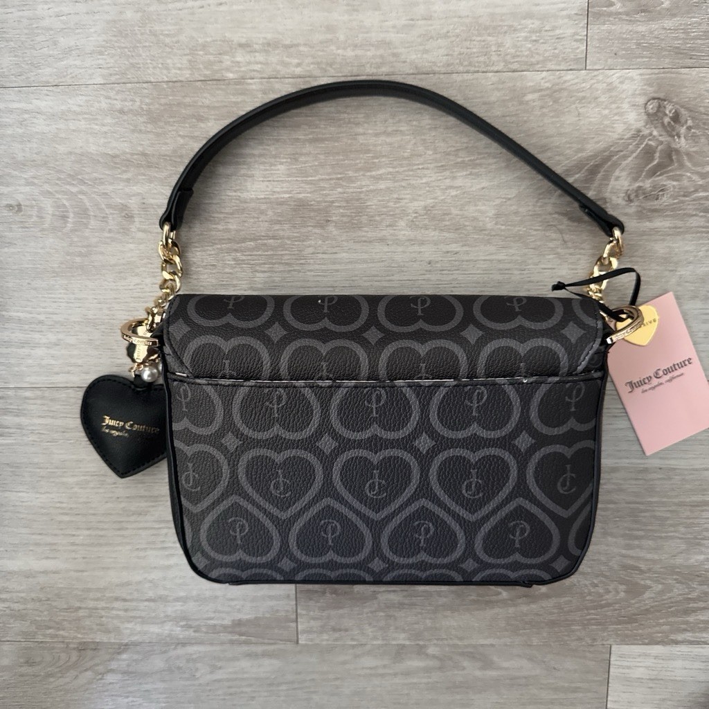 Juicy Couture The ‘Bubble Pop’ Black Liquorice Crossbody Bag NWT