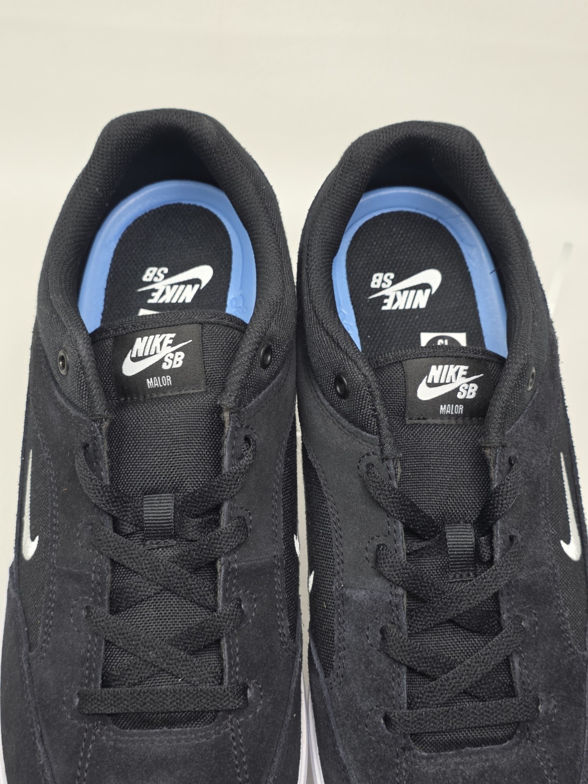 Nike SB MALOR Men’s Size 13 Shoes Black/White FV6064-001 Suede & Canvas NEW