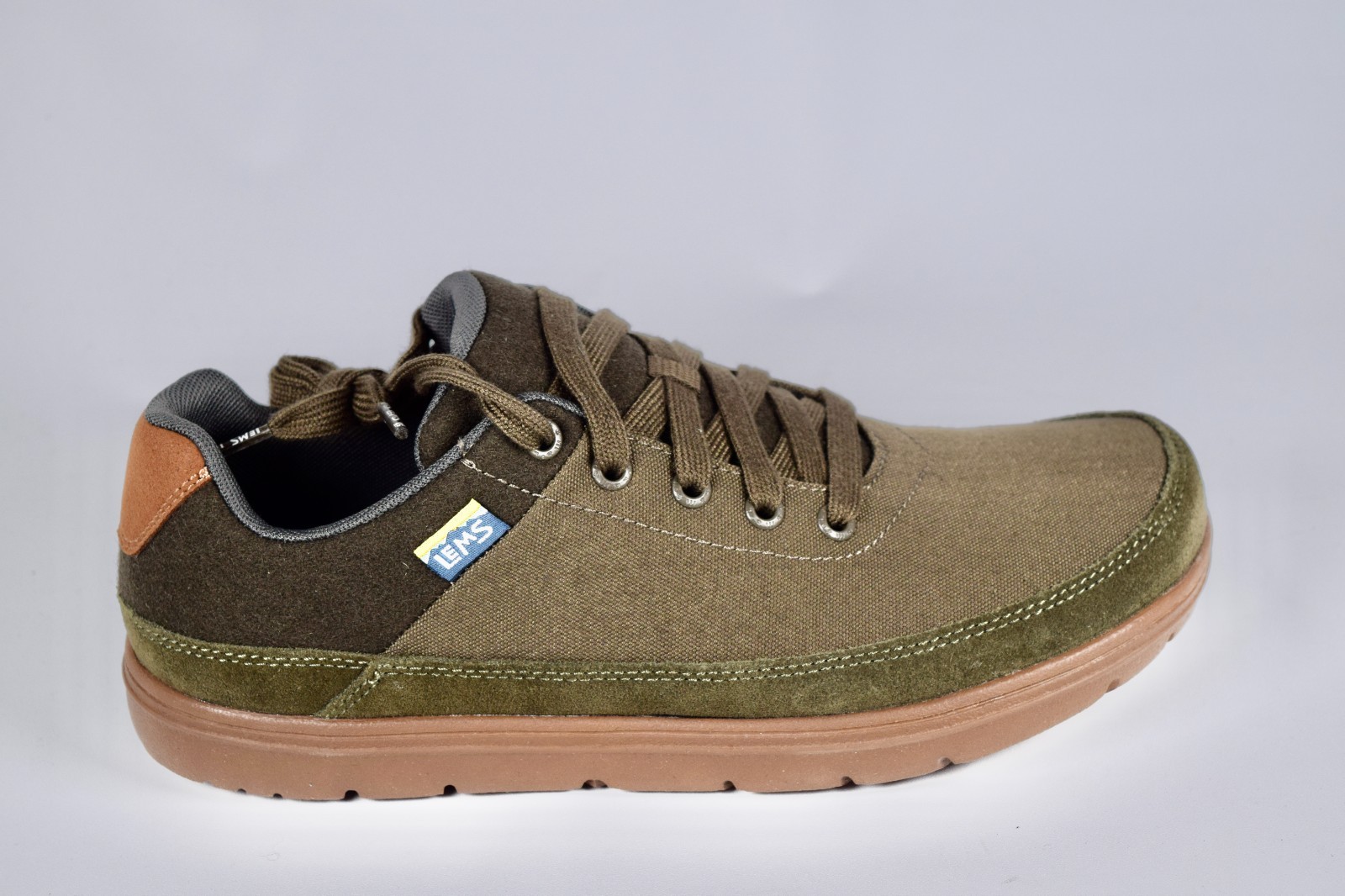 Lems Chillum Canvas Barefoot Shoes Spruce Minimalist Zero Drop Men 6.5 Women 8