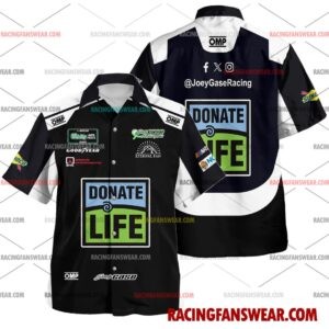 Joey Gase Nascar Racing 2026 Uniform Apparel Clothes Hawaiian Polo Shirts