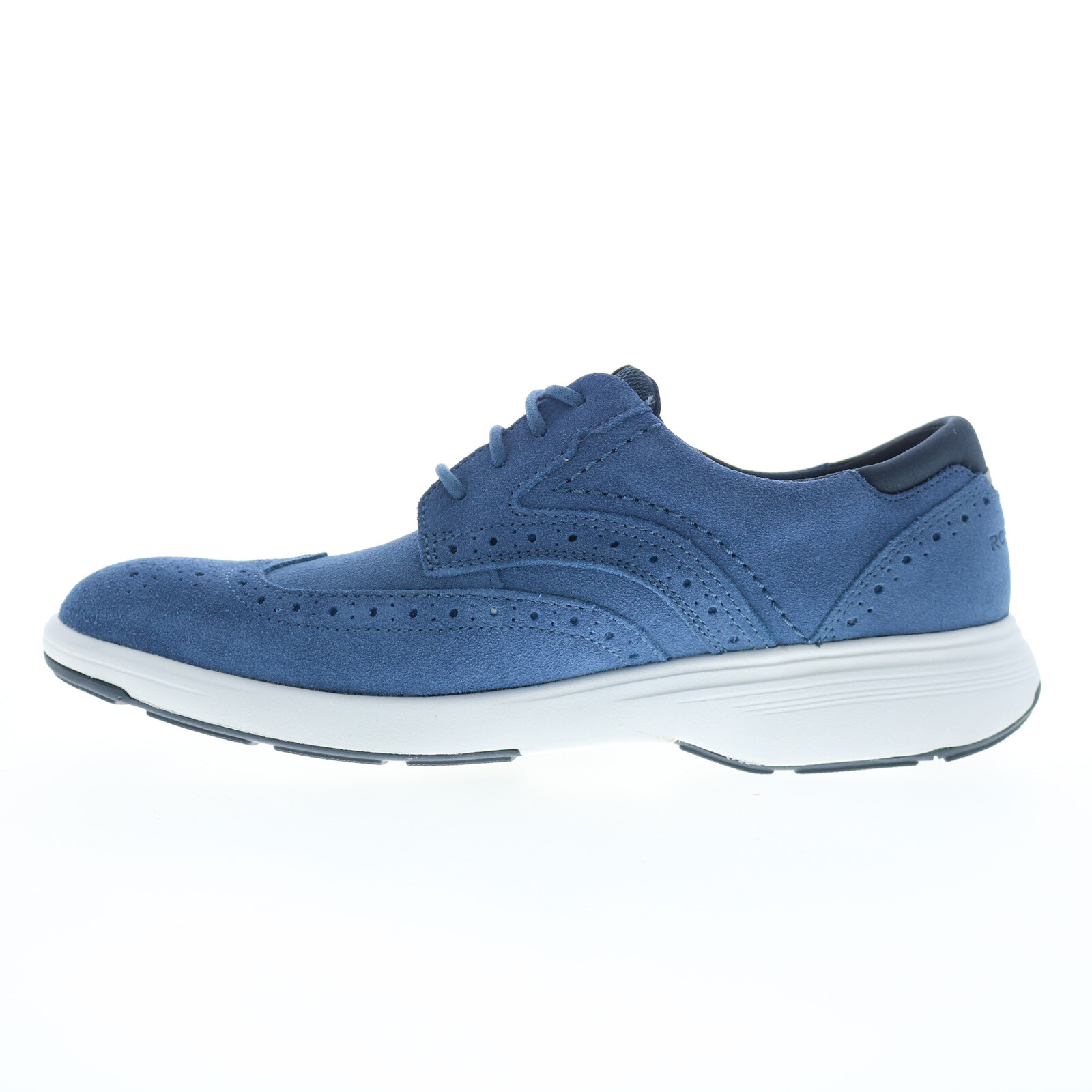 Rockport Noah Wingtip Mens Blue Wide Oxfords Wingtip & Brogue Shoes