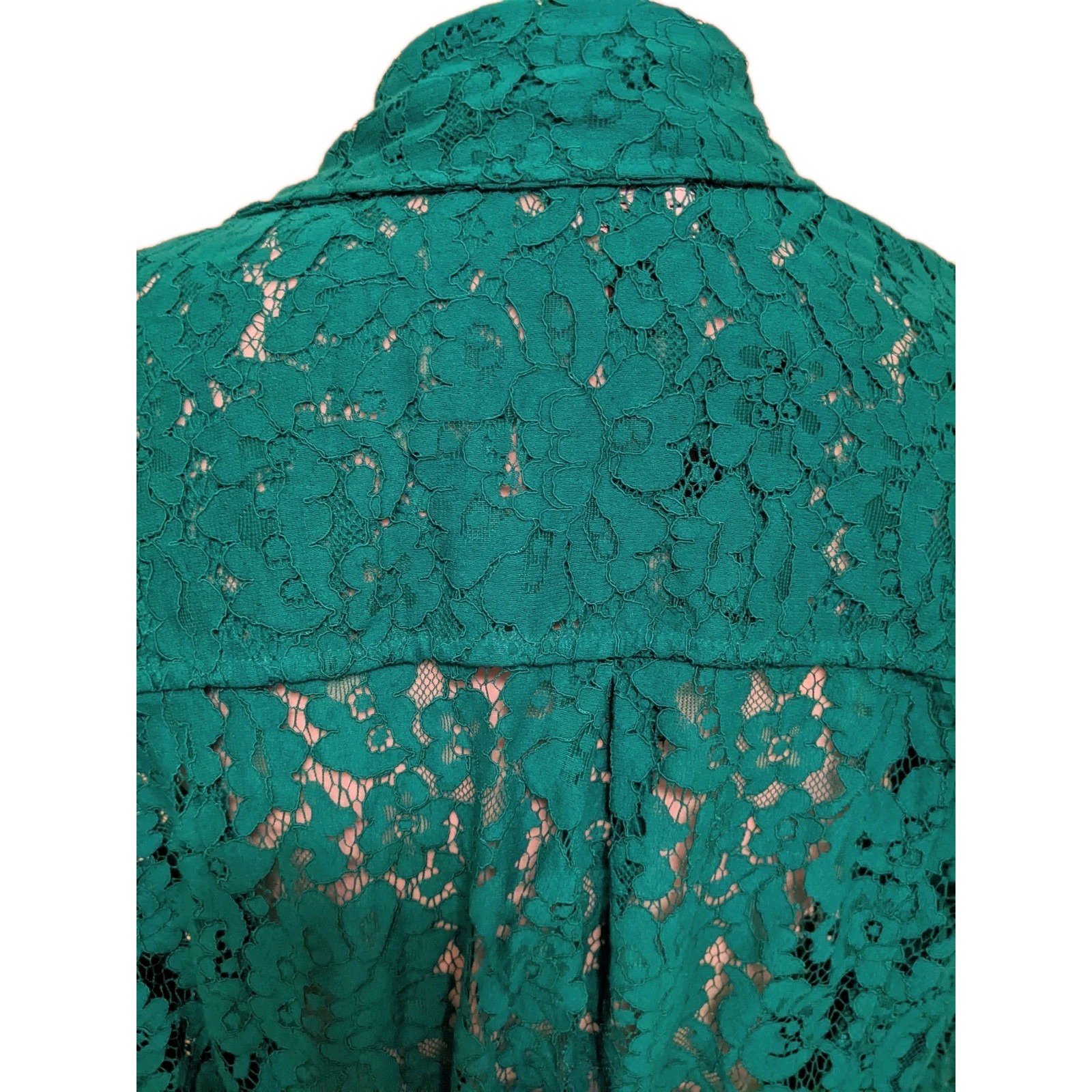 Torrid Kelly Green Lace Trench Duster Jacket 3x