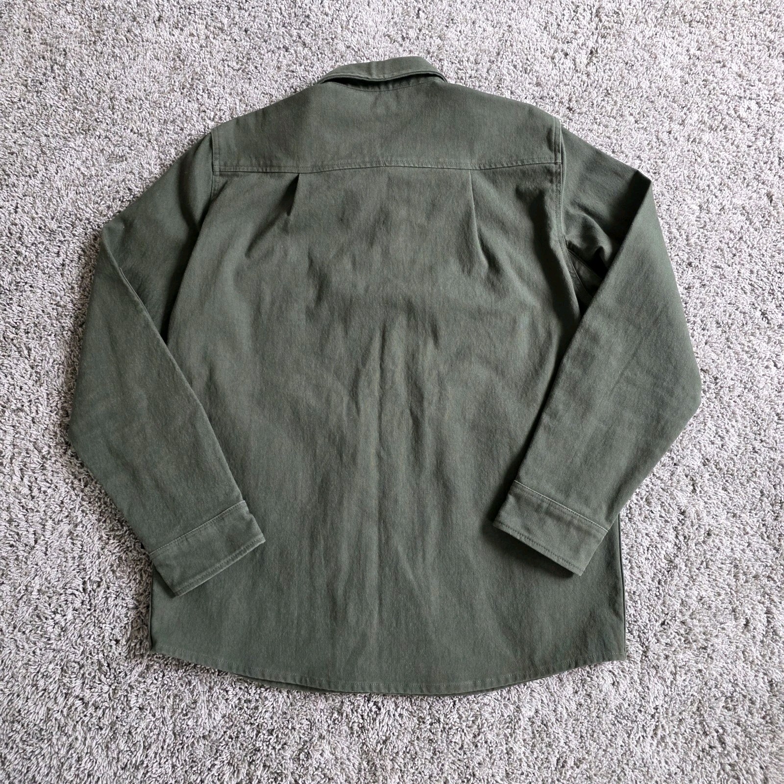 1620 Workwear CORDURA Snap Shirt SHACKET Jacket LARGE L Green Reinforced Elbow