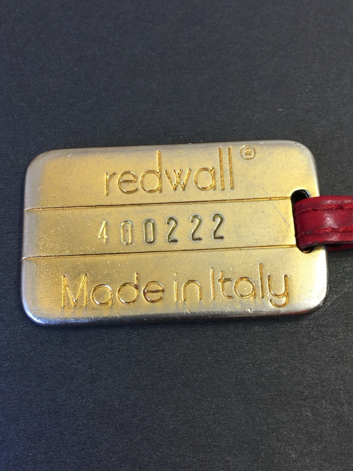 Vintage Moschino Numbered Redwall Keychain