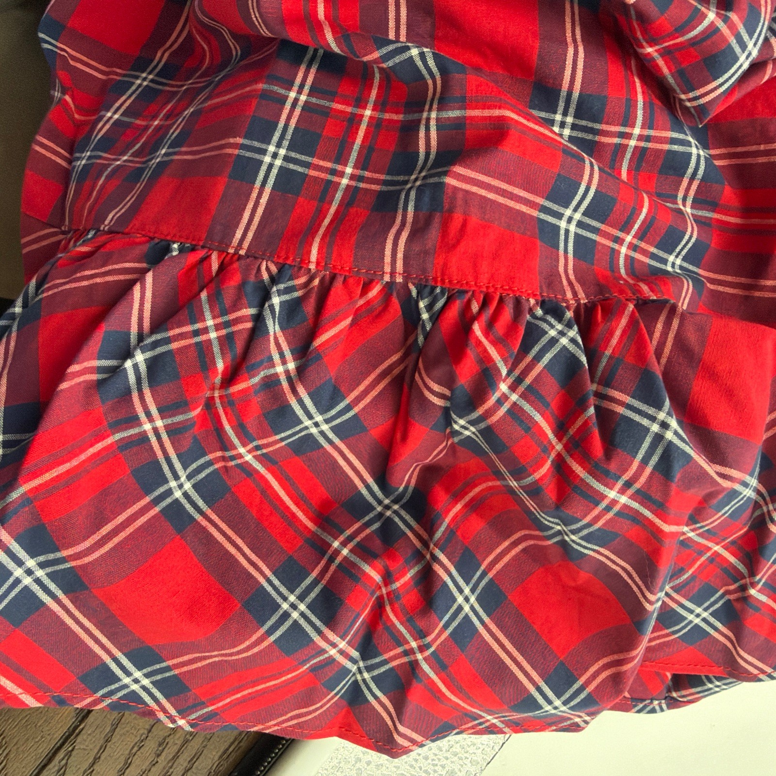 NWT $185 Draper James Reba Midi Wrap Dress Angie Plaid Belted Size 2