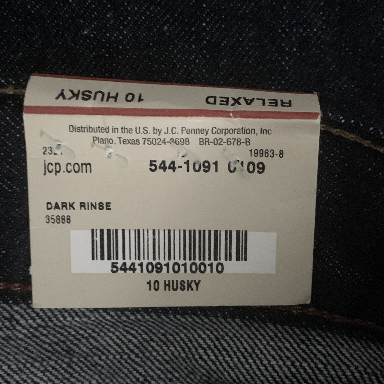 Arizona Jeans Relaxed Fit Below Waist Straight Leg Boy’s Size 10 Husky NWT