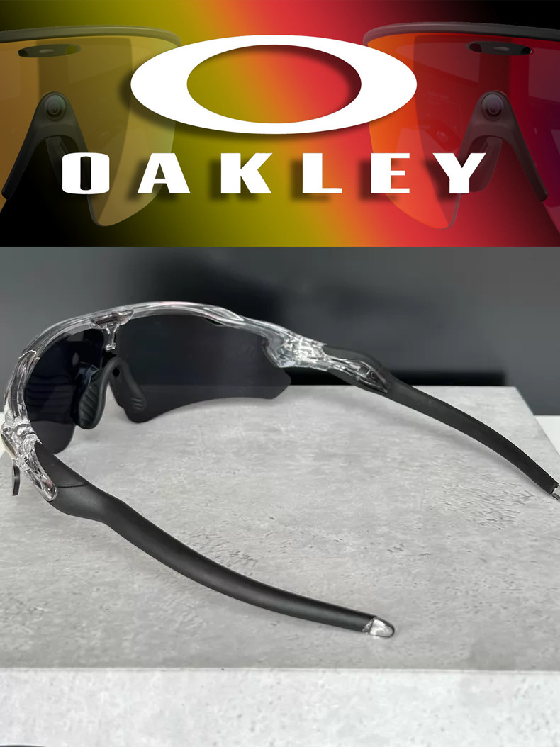 Oakley Radar Ev Path Sport Sunglasses OO9208 Clear Frame Black Lenses