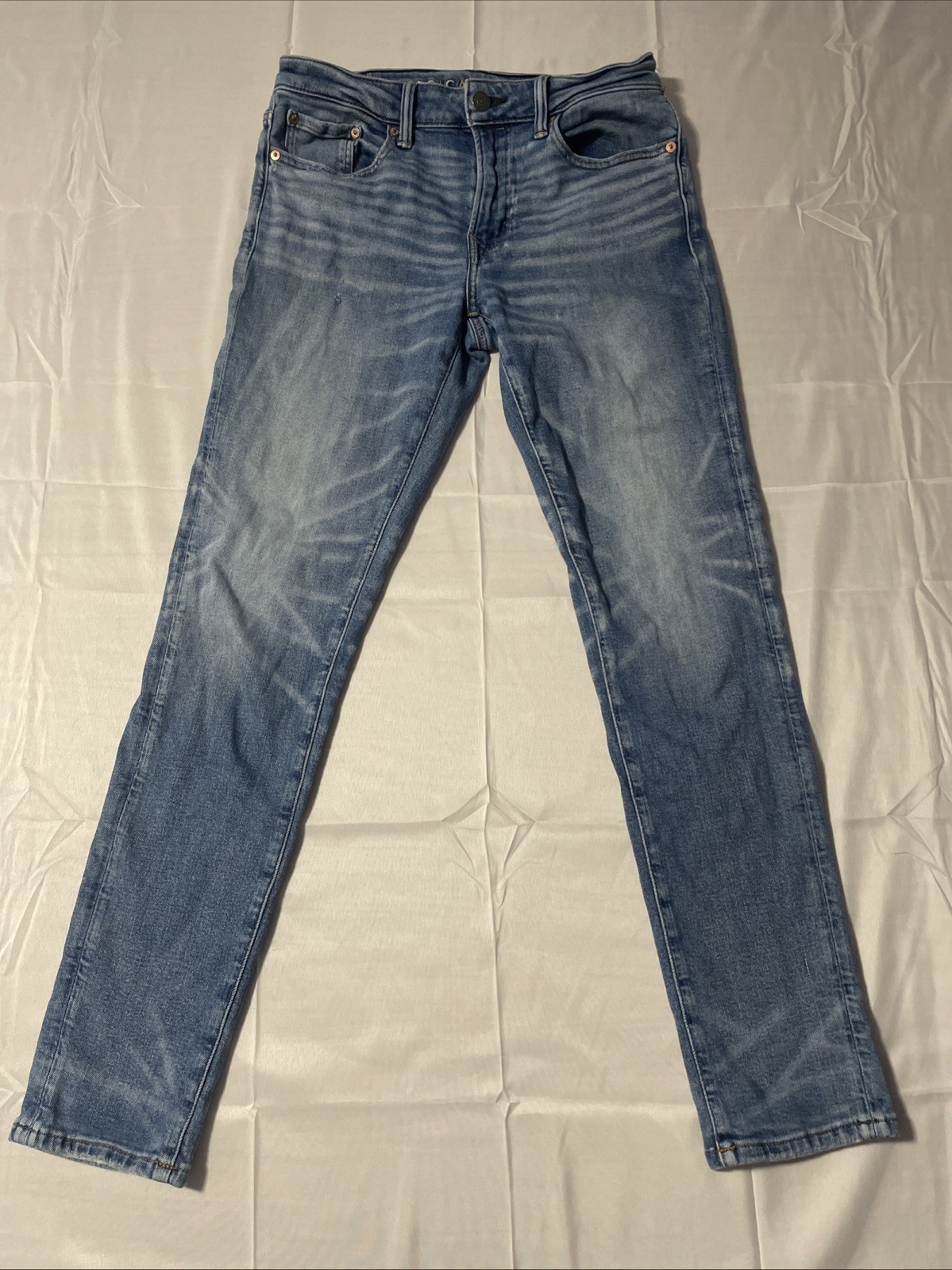 American Eagle AirFlex+ Athletic Skinny Jeans Men’s 32×30 Blue Stretch Denim