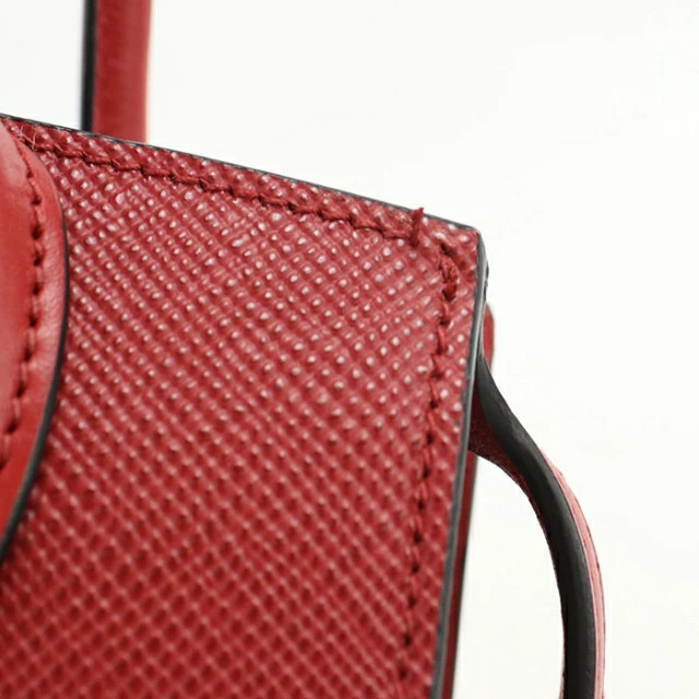 PRADA 1BA156 Saffiano Leather 2WAY Tote Bag Rosso Red Satchel Handbag Purse