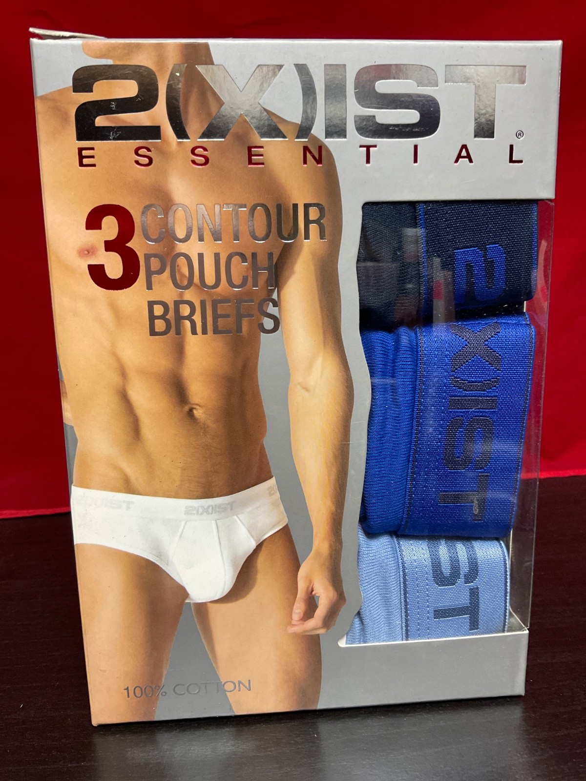 2(x)ist Men’s 3-Pack Cotton Essential Contour Pouch Briefs Choose Color & Size!