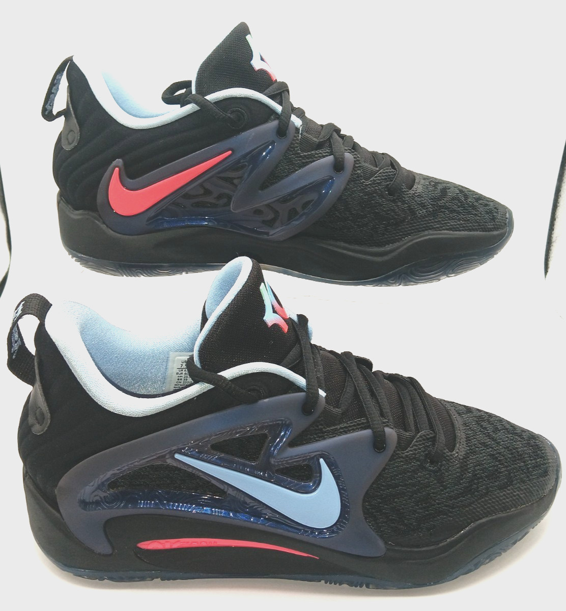Nike KD 15 Black Blue Men’s Basketball Shoes Size 7.5 (Women’s Size 9) NEW