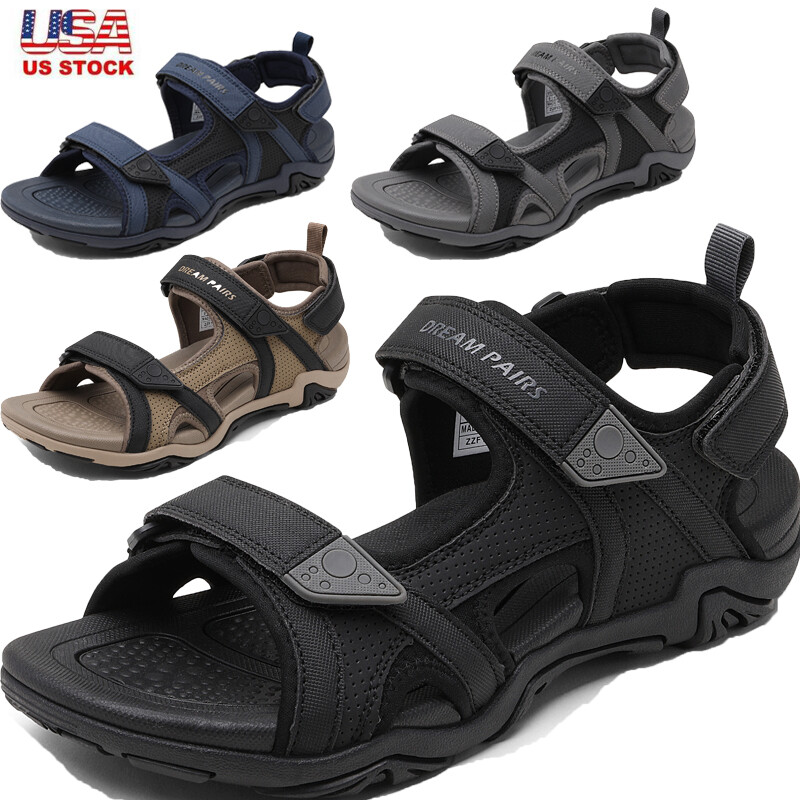Men Athletic Sandals Beach Sandals Sport Outdoor Arch Support Sandals Size 7-14
