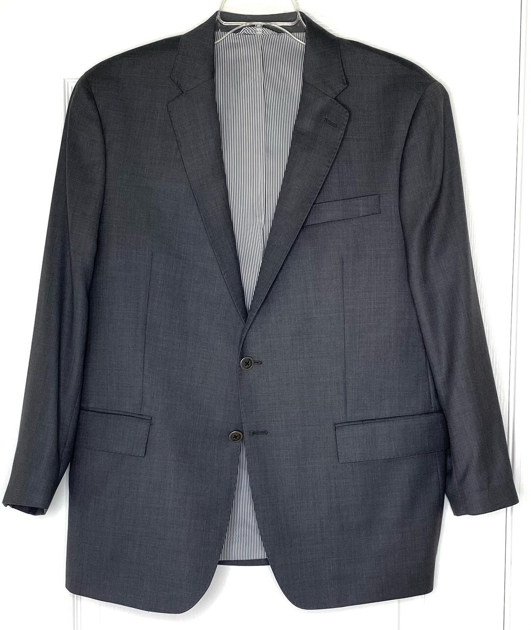 TODD SNYDER Charcoal Mayfair Fit Wool Sutton Blazer Suit Jacket Sport Coat 44R