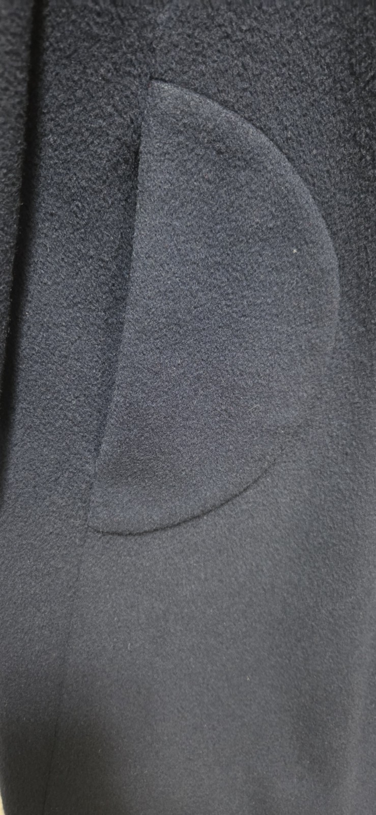 Connoisseur Women’s Navy Blue Cashmere Mid Thigh Length Coat Size Sm/Md