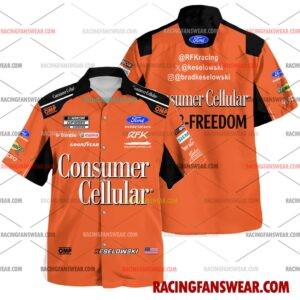 Brad Keselowski Nascar Racing 2026 Apparel Hawaiian Polo Shirts