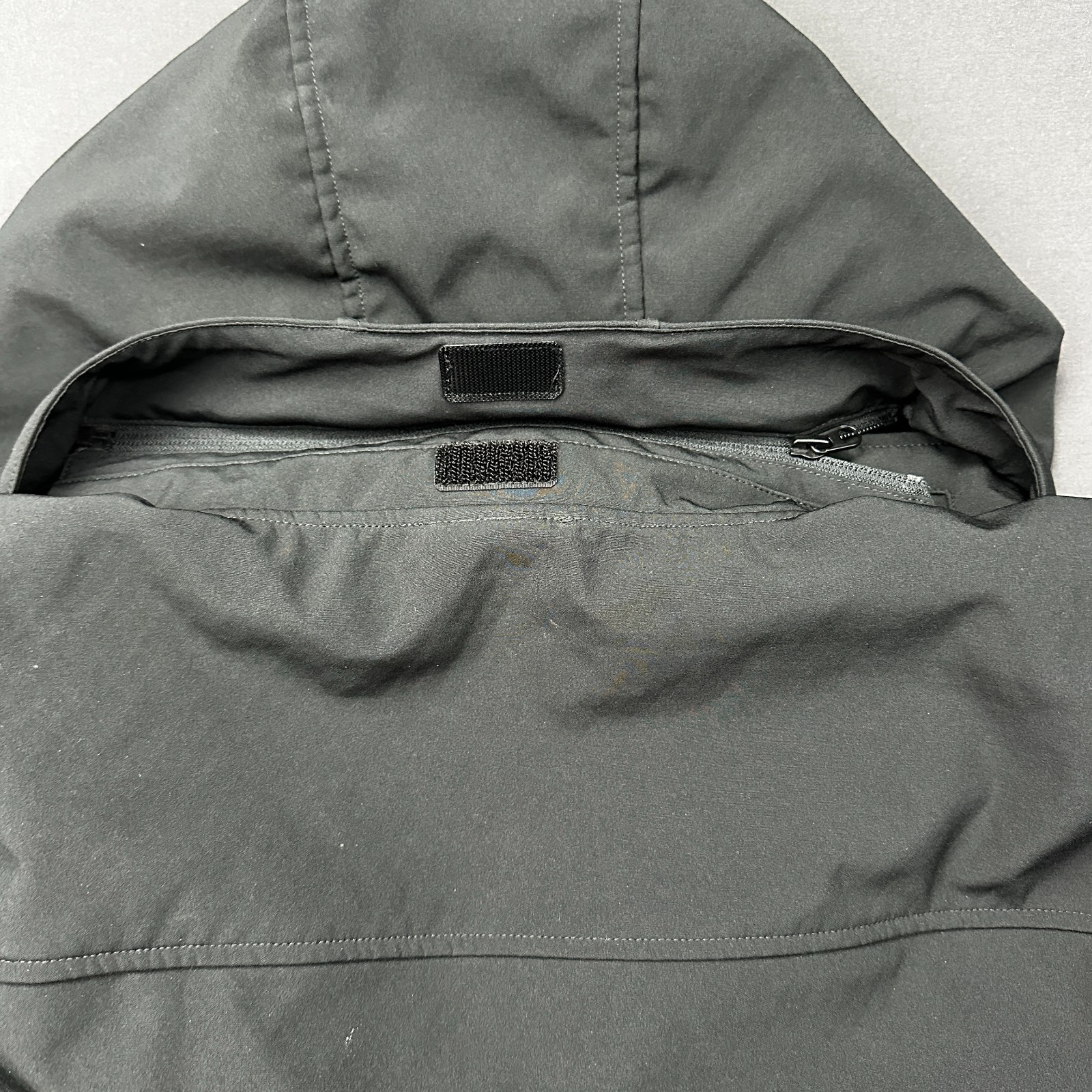 Gerry Softshell Jacket Mens 2XL Black Fleece Lined Hooded Outdoor Full Zip
