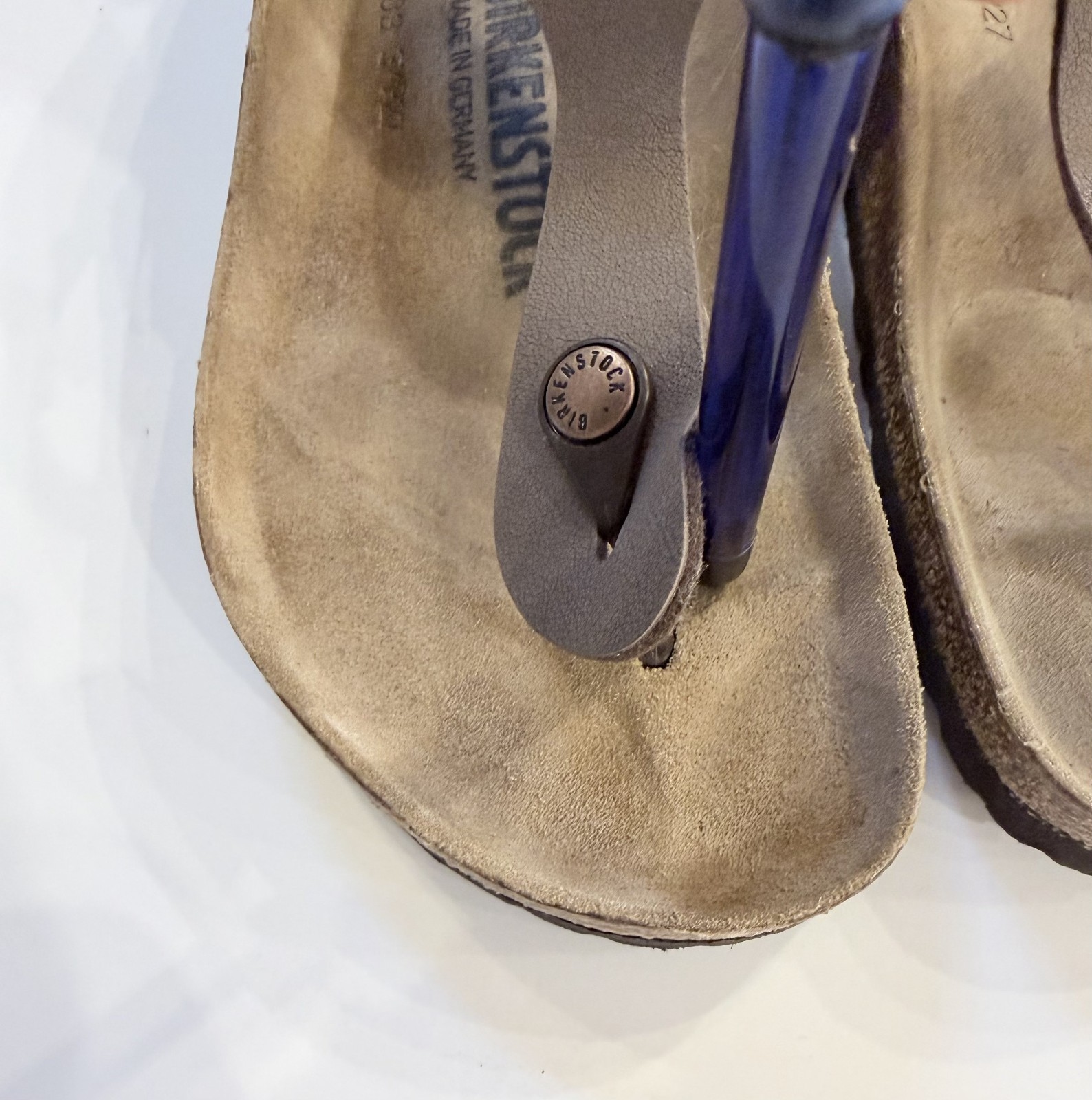 1. Birkenstock Gizeh Stone Birko-Flor Thong Sandals Women Size 40 / L9 M7 Reg