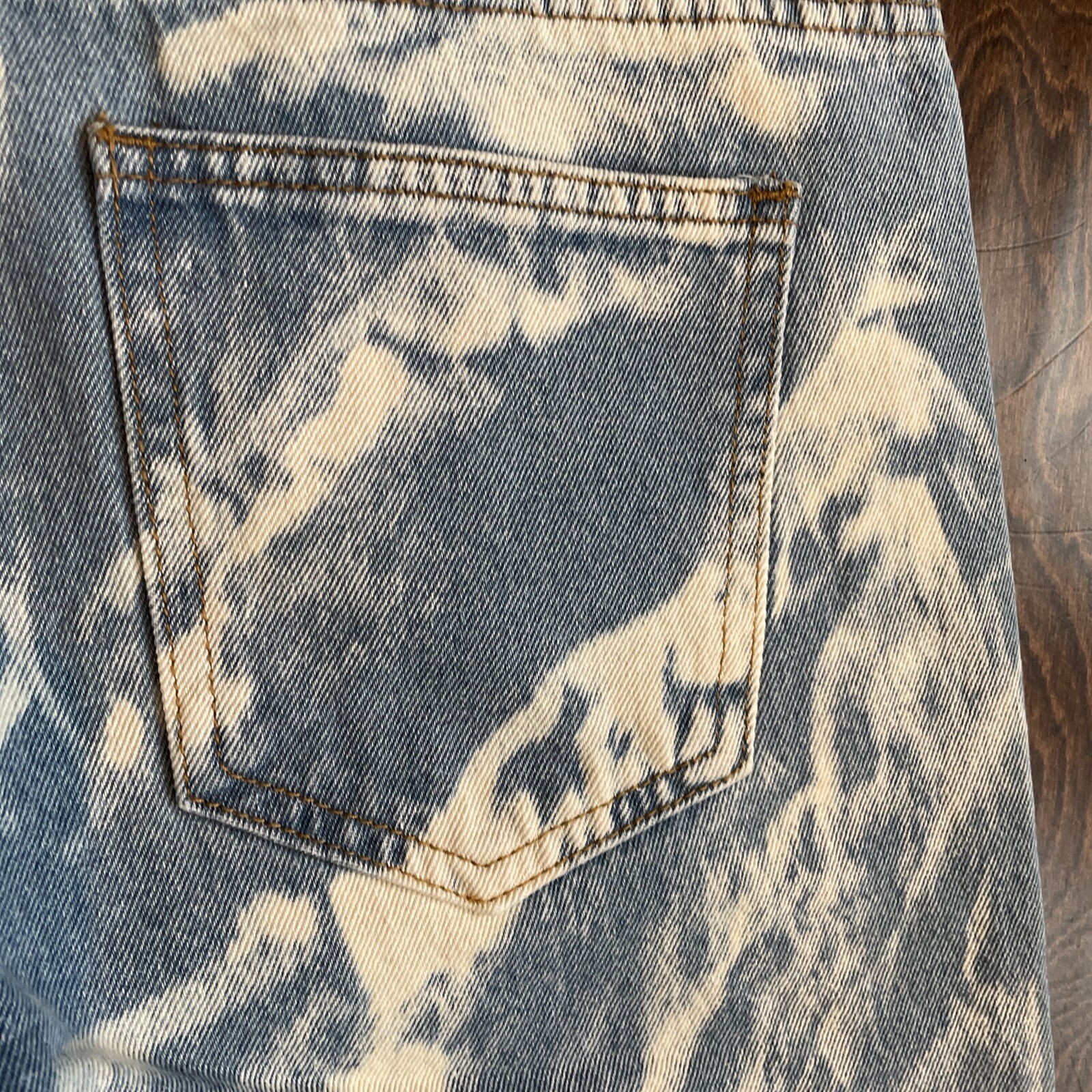 Lioness Jeans Size Large Blue Straight Leg High Rise 100% Cotton Designer CE2