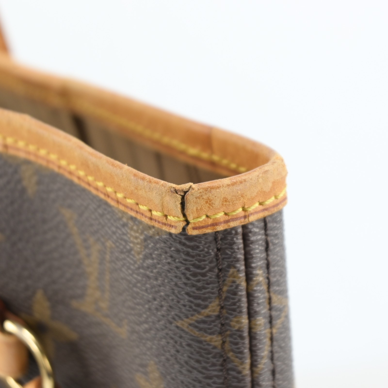 Louis Vuitton Monogram Neverfull MM Leather Fabric Brown Tote bag B2202SA803