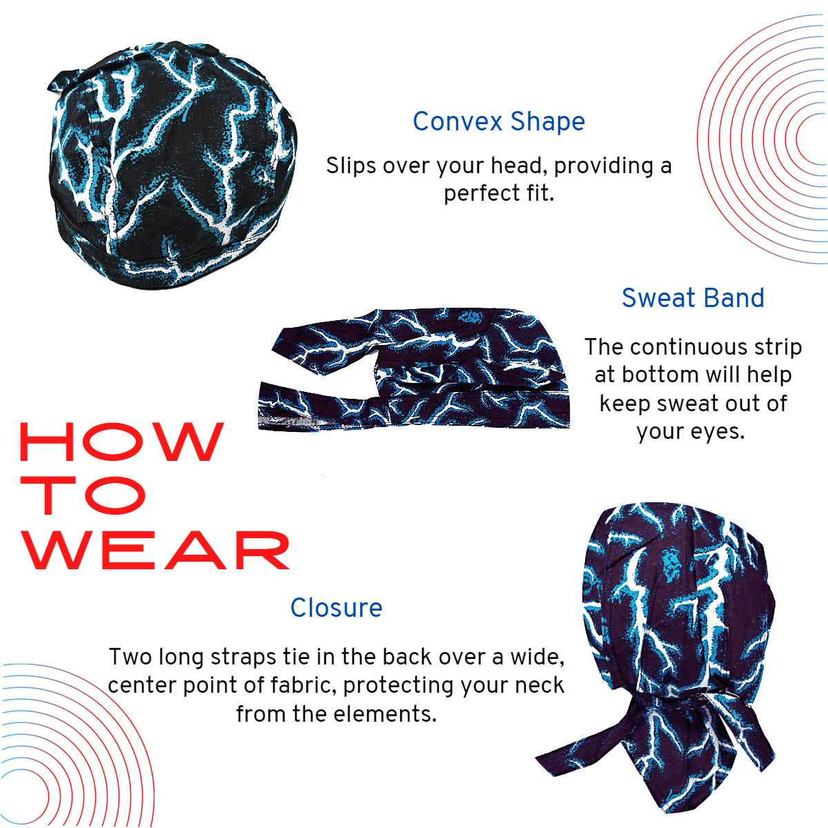 1pc Cotton Paisley SKULL CAP Do Rag Head Wrap Motorcycle Biker Dew Doo Bandana