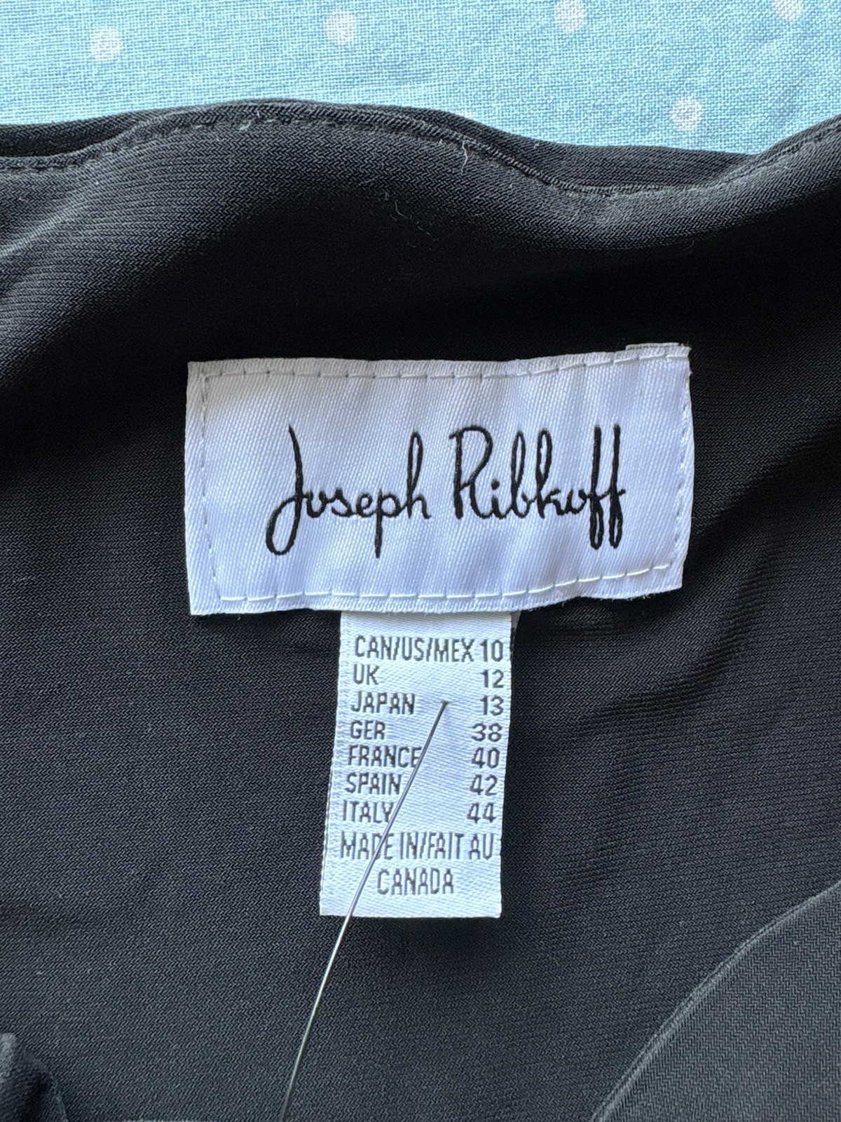 Joseph Ribkoff Ladies Black Off the Shoulder Flared Sleeve Top Size UK 12 BNWT