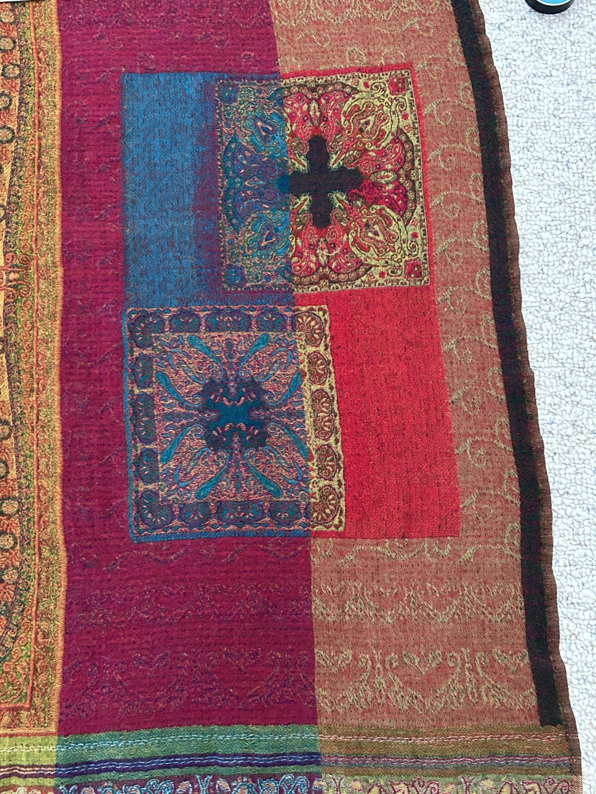Moksha Fine Wovens 100% Pure New Wool 75″ Length x 36″ Width Throw / Pashmina