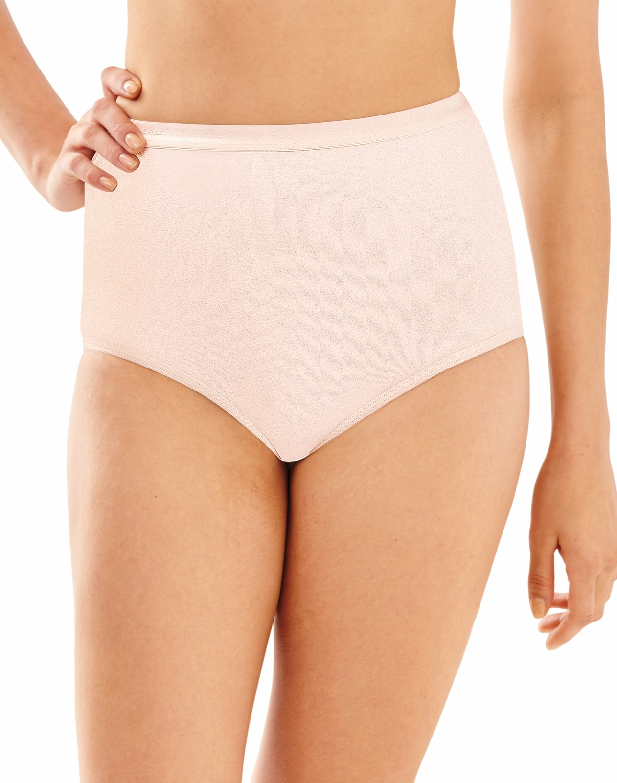 Bali Full Cut Brief Panties Fit Stretch Cotton Women Spandex Underwear size 6-10