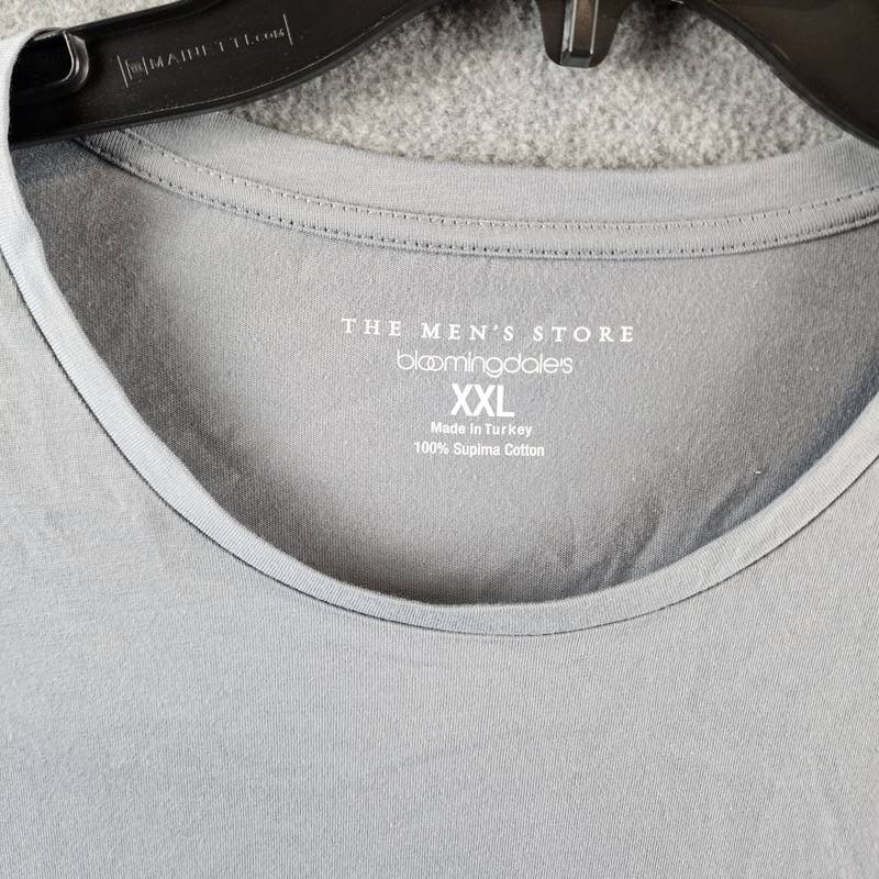 The Men’s Store at Bloomingdale’s Supima Cotton Tee Men’s XXL Blue Gray Pullover