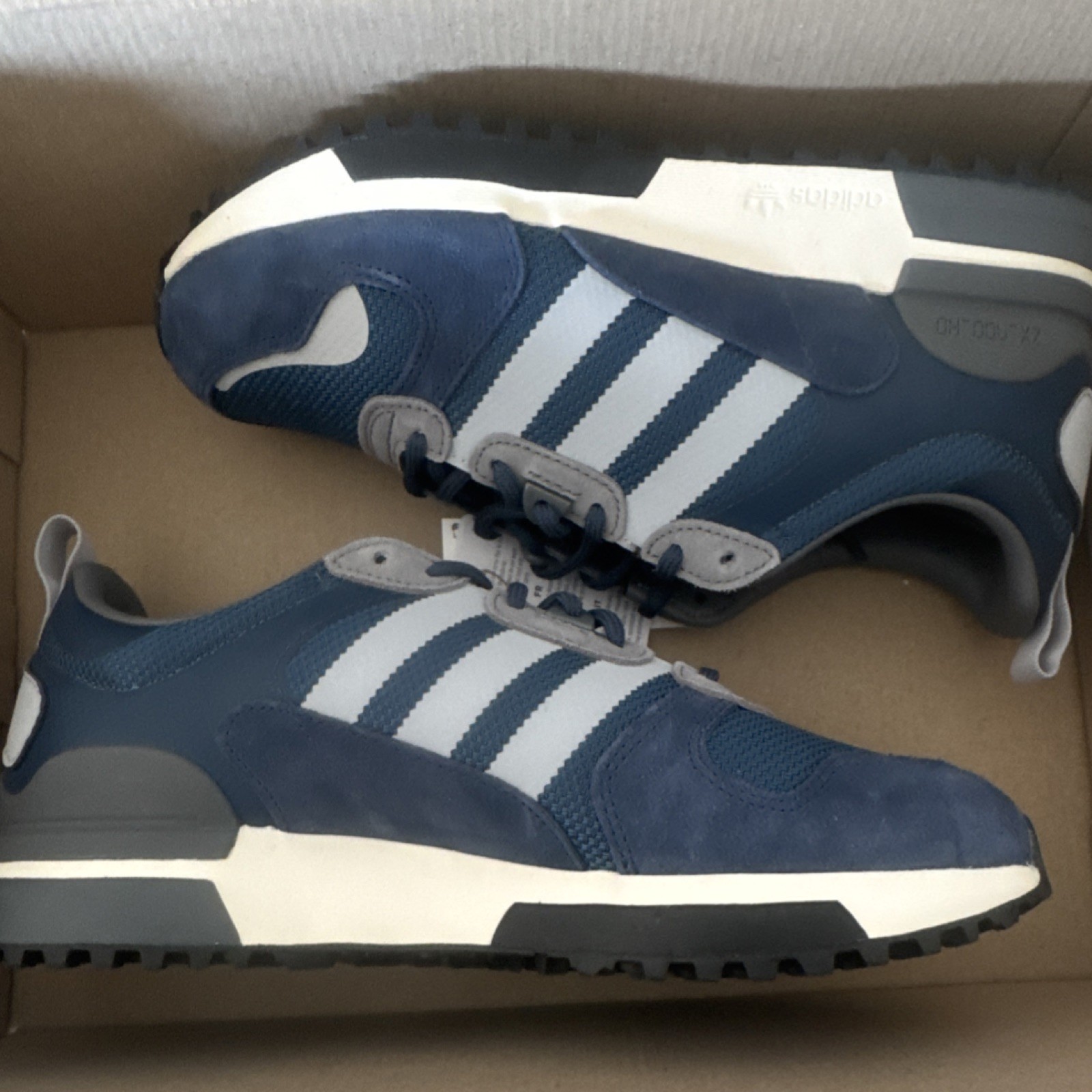 adidas A.H01850 Blue/Gray/White Men’s Sneakers Low Top Athletic 2025