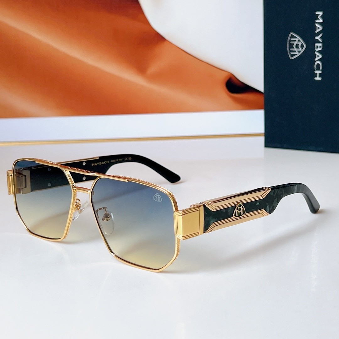 Maybach THE IDOL-A11 Sunglasses 60-14-145 – Luxury Aviator Frame, Men’s Designer
