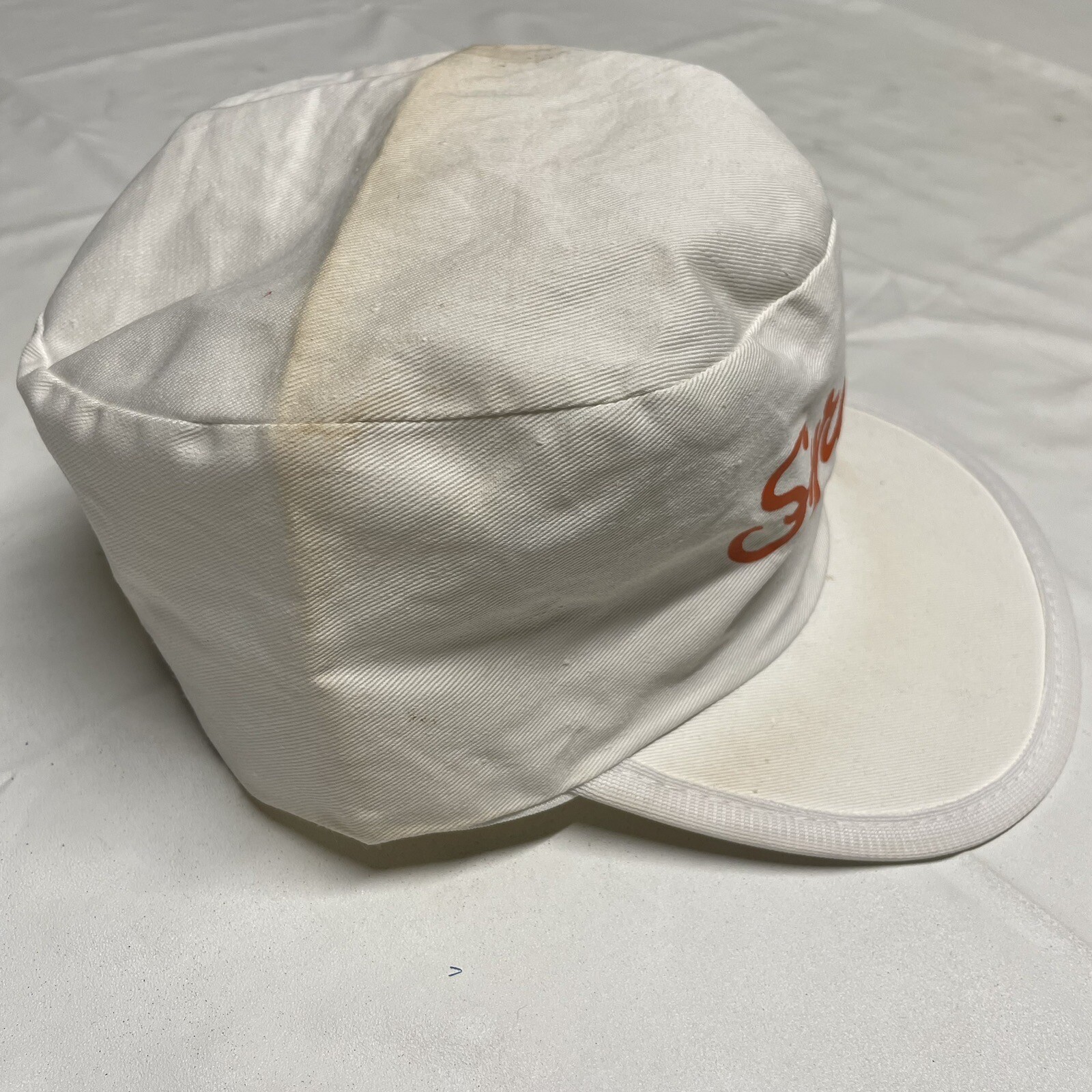 Vintage Syracuse University Snapback Hat Cap White Orange 80s College Sports 90s