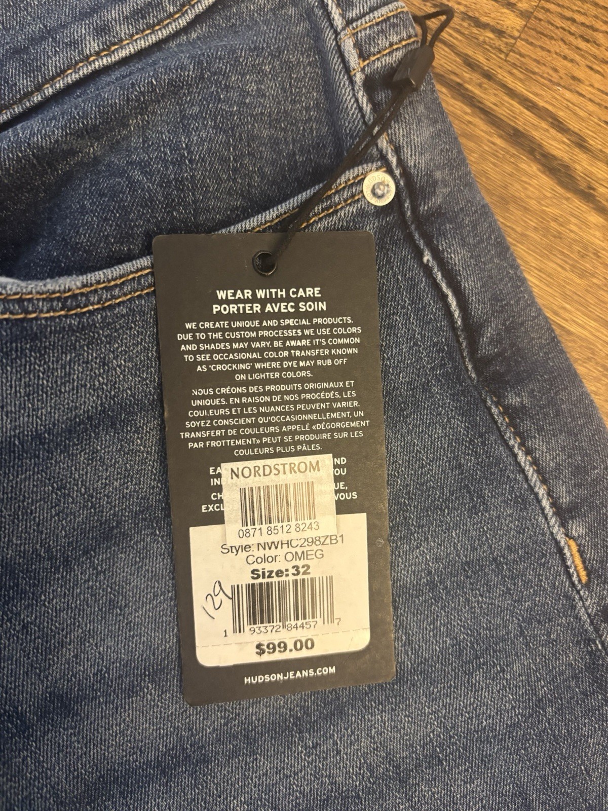 HUDSON Barbara High Waist Crop Straight Jeans – 32