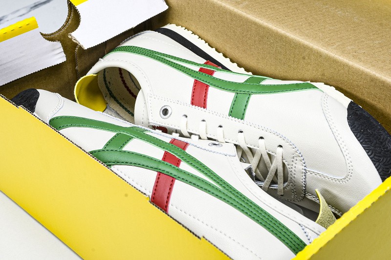 Onits*ka Tiger Mexico 66 SD Birch Green Red Yellow 1183A872-100 Unisex Size 4-11