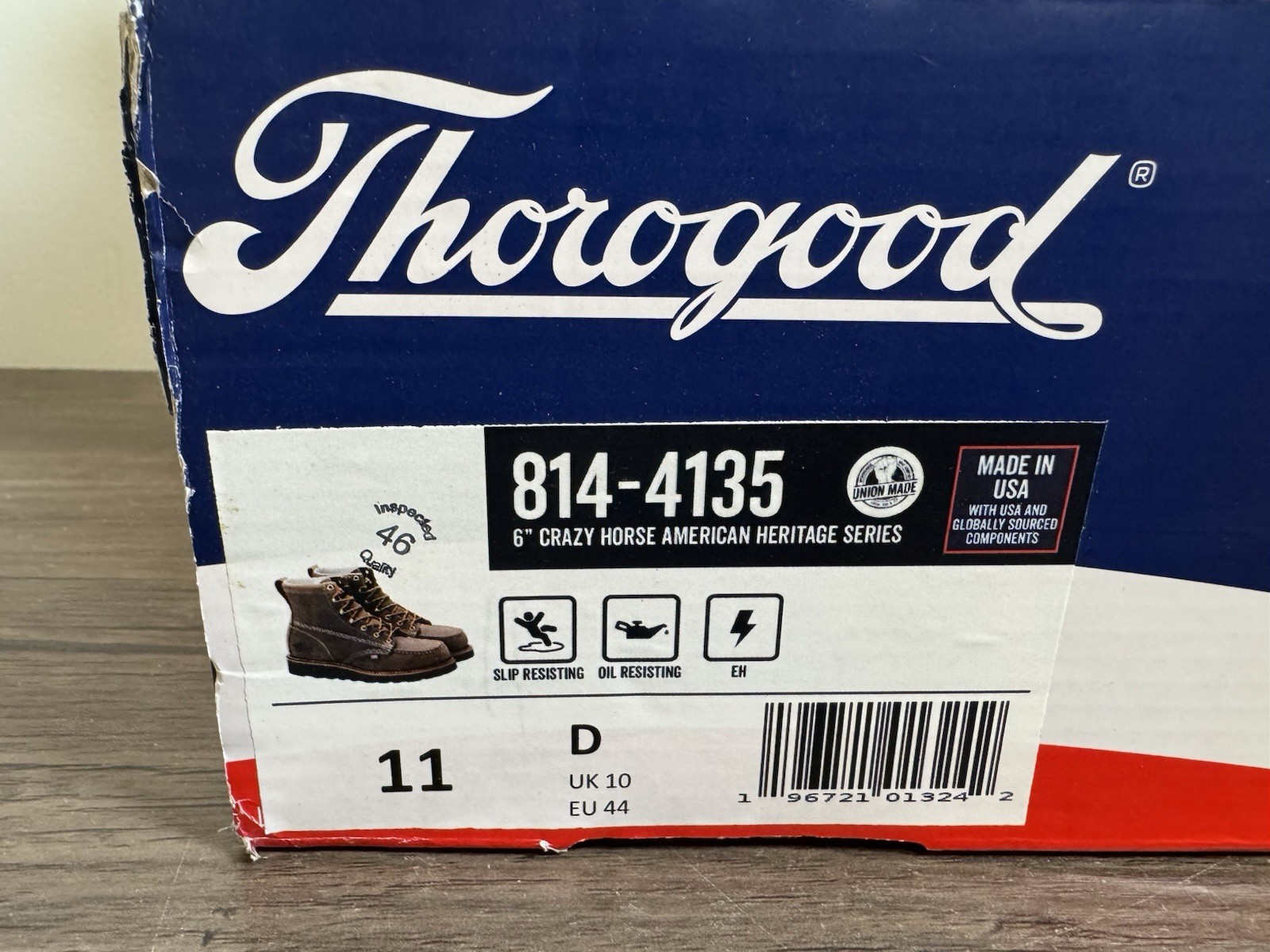 Thorogood 6” Crazy Horse Men Size 11 D NEW 814-4135 American Heritage Series NEW