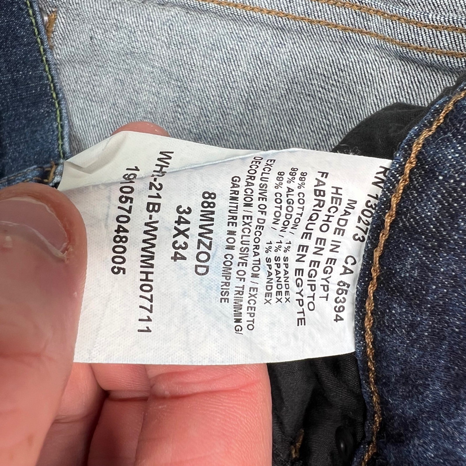 Wrangler Retro Slim Straight Jeans Mens 34×34 Blue Medium Wash Western Denim