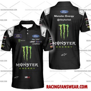 Riley Herbst Nascar Racing 2024 Stewart Haas Racing Monster Energy Uniform Appar