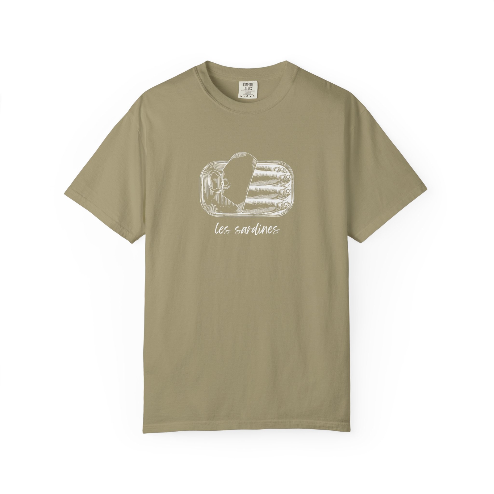 Vintage-Inspired Sardines T-Shirt, tinned fish tee, fisherman aesthetic shirt