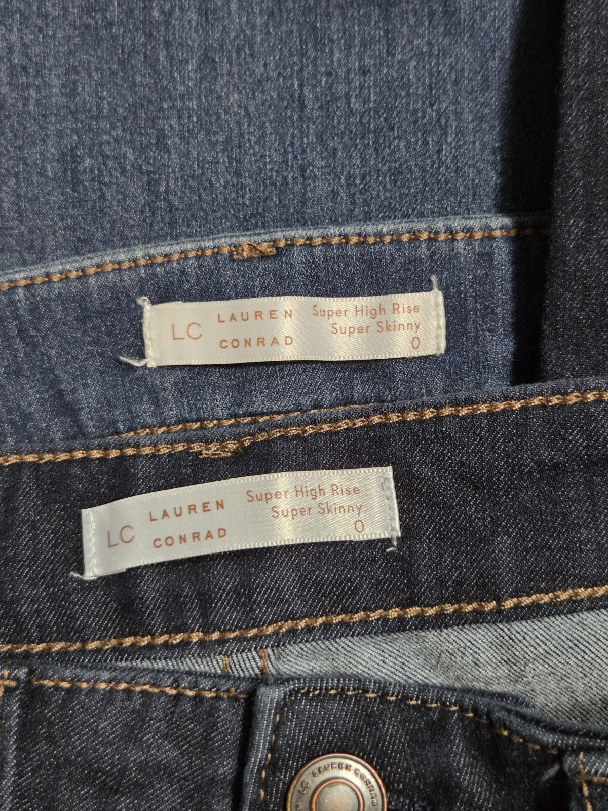 LC Lauren Conrad Super High Rise Super Skinny Jeans Bundle | Size 0 | 2 Pairs