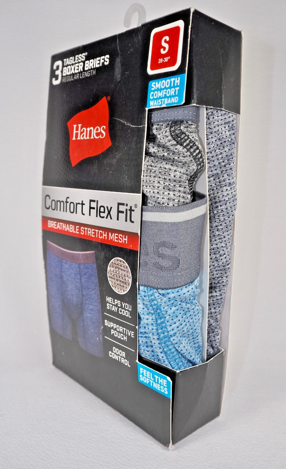 Hanes CFFBC3 Ultra Soft Stretch Boxer Brief – 3 Pack
