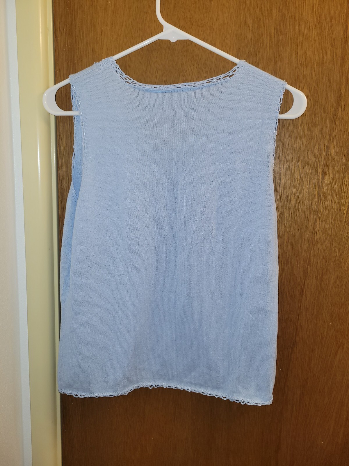 Axcess Womens Large L Blue Sleeveless Top Read DESCRIPTION New Nwt