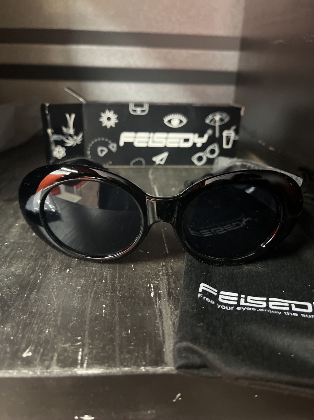 Elevate Your Style With Clout Goggles – Oval Black Frame & Tinted Lens
