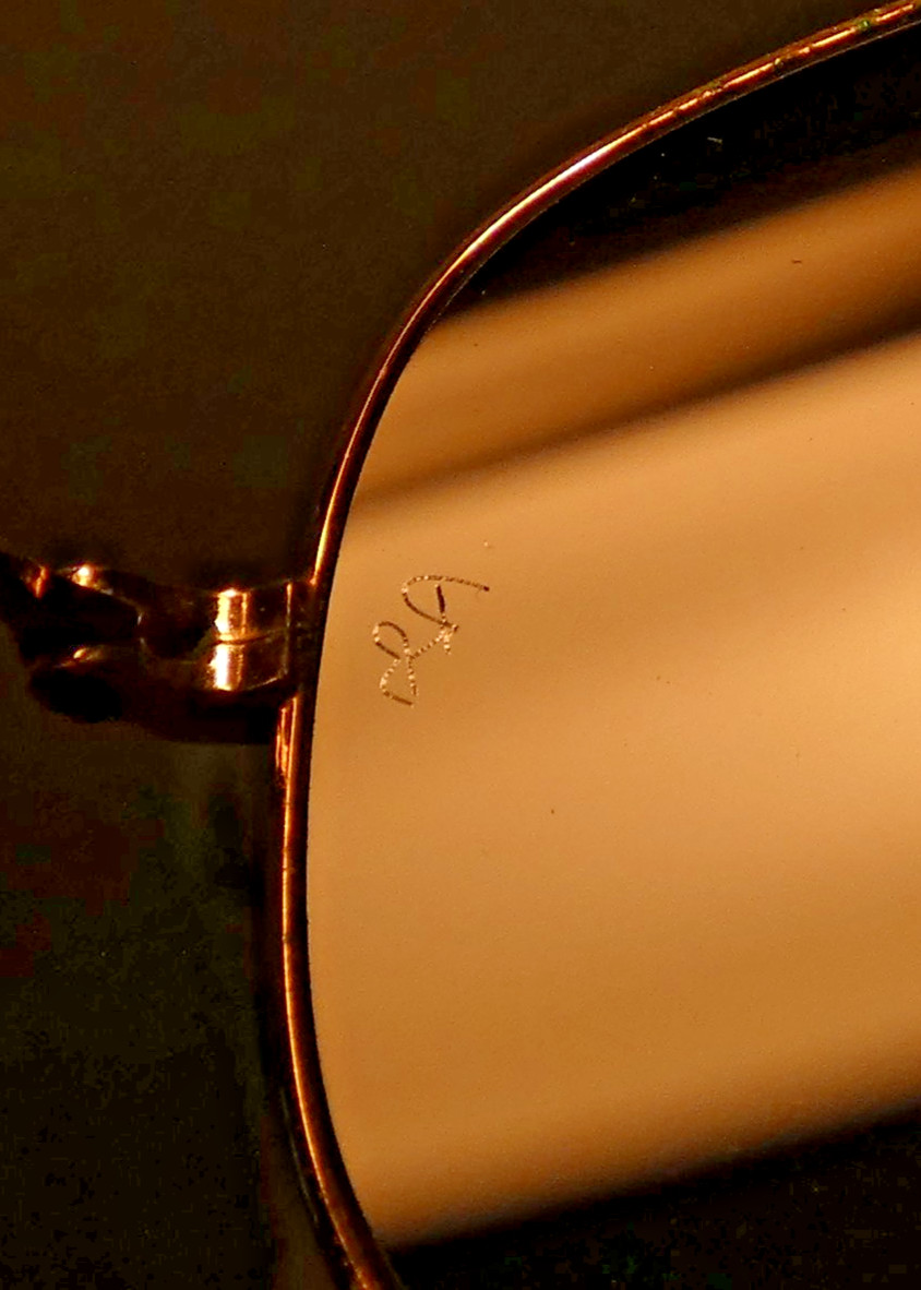 Vtg. RayBan Cockpit Aviator RB3362 004/58 59-14 3P Metal Glass G15 Sunglasses